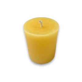 Flat Top Votive Pure Beeswax Candle